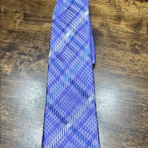 Countess Mara Purple Geometric Men's Tie 100% Silk